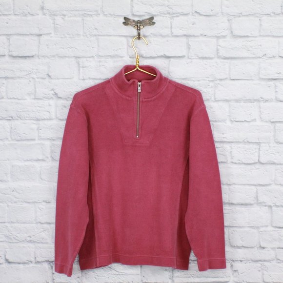 Tommy Bahama Sweaters - TOMMY BAHAMA 1/4 Zip Cotton Pullover Sweater Sz S
